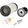 image10L0L Golf Cart Tune Up Kit for EZGO RXV 2008up ampamp TXT 2010up Gas Carts with Kawasaki Motor Air Fuel Oil Filter 28463G01 72084G01 607454 Spark Plug 607462