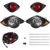 image10L0L Golf Cart Headlights and Taillight Kit Fit Yamaha G29 YDR Drive 2007 Up Deluxe Street Legal Light Kit with Turn Signals SwitchHornBrake Lights Harness 12V InputBasic