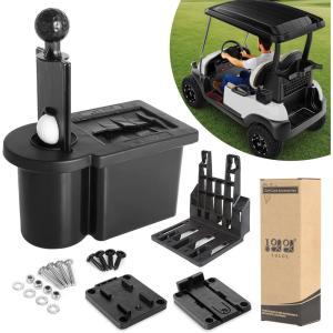 image10L0L Universal Golf Ball Washer and Club Head Cleaner for EZGO Club Car Yamaha Stay at the Top of Your Golf Game with the ConvenientBlack