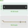 image10L0L Battery Hold Down Plate Kit for Club Car DS and Carryall Electric 19982005 Golf Cart Includes Rods ampamp Nuts OEM 1013683 101090801