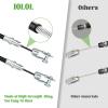 image10L0L Golf Cart Brake Cable Set for Club Car DS 2000up 42inch Brake Cable Kits Suitable for Driver ampamp Passenger Side OEM 102022101