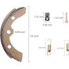 image10L0L Golf Cart Brake Shoes for Club Car DS 1995up Precedent 2004up EZGO 198651995 Yamaha G1 G2 G8 G9 OEM 101823201 1011463 23364G1 27249G01