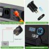image10L0L Golf Cart Quick Charge 30 Outlet Dual USB Charger Socket for Yamaha EZGO Club Car 12V Input Double USB Ports Waterproof