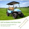 imageGolf Cart Battery Hold Down Rod with Nuts for Club Car Precedent Electric Years 20085  Up Replace OEM 103357701 103374801 2Pack