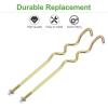 imageGolf Cart Battery Hold Down Rod with Nuts for Club Car Precedent Electric Years 20085  Up Replace OEM 103357701 103374801 2Pack