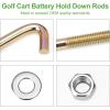 imageGolf Cart Battery Hold Down Rod with Nuts for Club Car Precedent Electric Years 20085  Up Replace OEM 103357701 103374801 2Pack