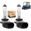image10L0L Halogen Headlight Bulb for EZGO 1994up and Club Car DS 1999 up ampamp Precedent 2004up12V 37W 886 Golf Cart Light Bulbs OEM 101988101 74004G01 Pack of 2