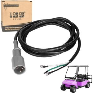 image10L0L 48V Charger Plug for Club Car DS ampamp Precedent 19952014 Golf Cart 3Pin Male Plug with DC Cordset Replaces OEM 101828901 103429001 101128901