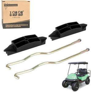 image10L0L Battery Hold Down Plate with Rods Kit for Club Car Precedent 20042009 48V 4 x 12V Battery Electric Golf Cart OEM 102534001 102526801