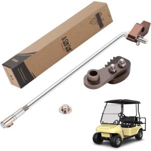 image10L0L Golf Cart Aluminum Park Brake Latch Kit InclPark Brake Rod and Pawlfit for Club Car DS ampamp Carryall GampampE 1995upOEM 101187702 1017322 10198501101187702
