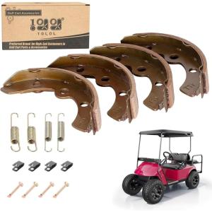 image10L0L Golf Cart Brake Shoes for Club Car DS 1995up Precedent 2004up EZGO 198651995 Yamaha G1 G2 G8 G9 OEM 101823201 1011463 23364G1 27249G01