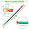 image10L0L Golf Cart Heavy Duty Battery Cables Wiring Kit 4 Gauge Fits Club Car DS Precedent Tempo Onward 36V or 48V 14 Inch 5PackStyleA