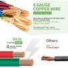 image10L0L Golf Cart Heavy Duty Battery Cables Wiring Kit 4 Gauge Fits Club Car DS Precedent Tempo Onward 36V or 48V 14 Inch 5PackStyleA