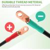 image10L0L Golf Cart Heavy Duty Battery Cables Wiring Kit 4 Gauge Fits Club Car DS Precedent Tempo Onward 36V or 48V 14 Inch 5PackStyleA