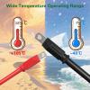 image10L0L Golf Cart Heavy Duty Battery Cables Wiring Kit 4 Gauge Fits Club Car DS Precedent Tempo Onward 36V or 48V 14 Inch 5PackStyleB