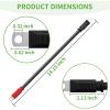 image10L0L Golf Cart Heavy Duty Battery Cables Wiring Kit 4 Gauge Fits Club Car DS Precedent Tempo Onward 36V or 48V 14 Inch 5PackStyleB