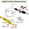 image10L0L Golf Cart Steering Gear Box Assembly Fits EZGO RXV Gas ampamp Electric Golf Carts Years 2008Up 601500 618329