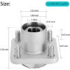 image10L0L 2023 Upgraded Wheel Hub Assembly for 200152013 EZGO TXT Shuttle Workhorse ST Series Gas ampamp Electric Golf Cart with Bearing Races ampamp Cap OEM 70895G01 70895G01 Set of 2