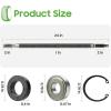 image10L0L Golf Cart Driver Side Rear Axle Shaft with Bearing Seal Kit Fits EZGO TXTMedalist Electric19942013Replace OEM 20377G11