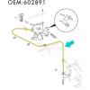 image10L0L Golf Cart Transmission Forward Reverse PushPull Shifter Cable Cable for EZGO TXT MPT 8001200 ST Series 2004up Gas Golf Cart 66 Inch 602891