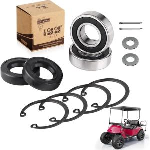image10L0L Golf Cart Rear Axle Bearing ampamp Seal Kits for EZGO Marathon Medalist ampamp TXTRXV 1978Up Electric Golf Cart Bearing Shaft Kit Replace OEM611931 620343 70181G0115112G1 230889 8270578