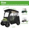 image10L0L Golf Cart Driving Enclosures 2 Passenger for Club Car DS ampamp Precedent 4Sided Clear Window and Oxford Cloth Snow Golf Cart Rain Covers All Weather Waterproof Windproof