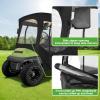 image10L0L Golf Cart Driving Enclosures 2 Passenger for Club Car DS ampamp Precedent 4Sided Clear Window and Oxford Cloth Snow Golf Cart Rain Covers All Weather Waterproof Windproof