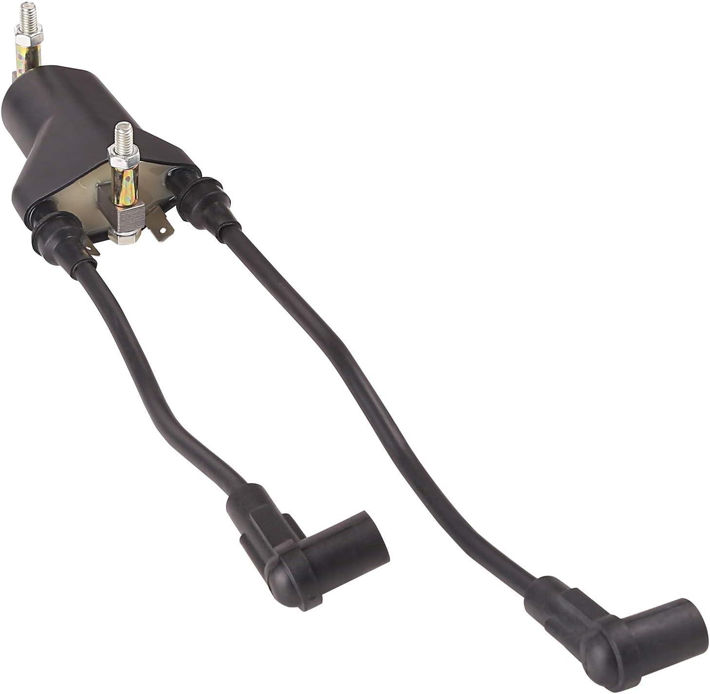 image10L0L Golf Cart EZGO Dual Ignition Coil with Spark Plugs for EZGO 4Cycle 19912002 PreMCI EngineRobin 295CC Robin 350CC Gas Models OEM 26652G01EPIGC103