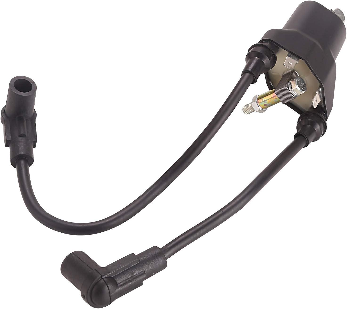 image10L0L Golf Cart EZGO Dual Ignition Coil with Spark Plugs for EZGO 4Cycle 19912002 PreMCI EngineRobin 295CC Robin 350CC Gas Models OEM 26652G01EPIGC103
