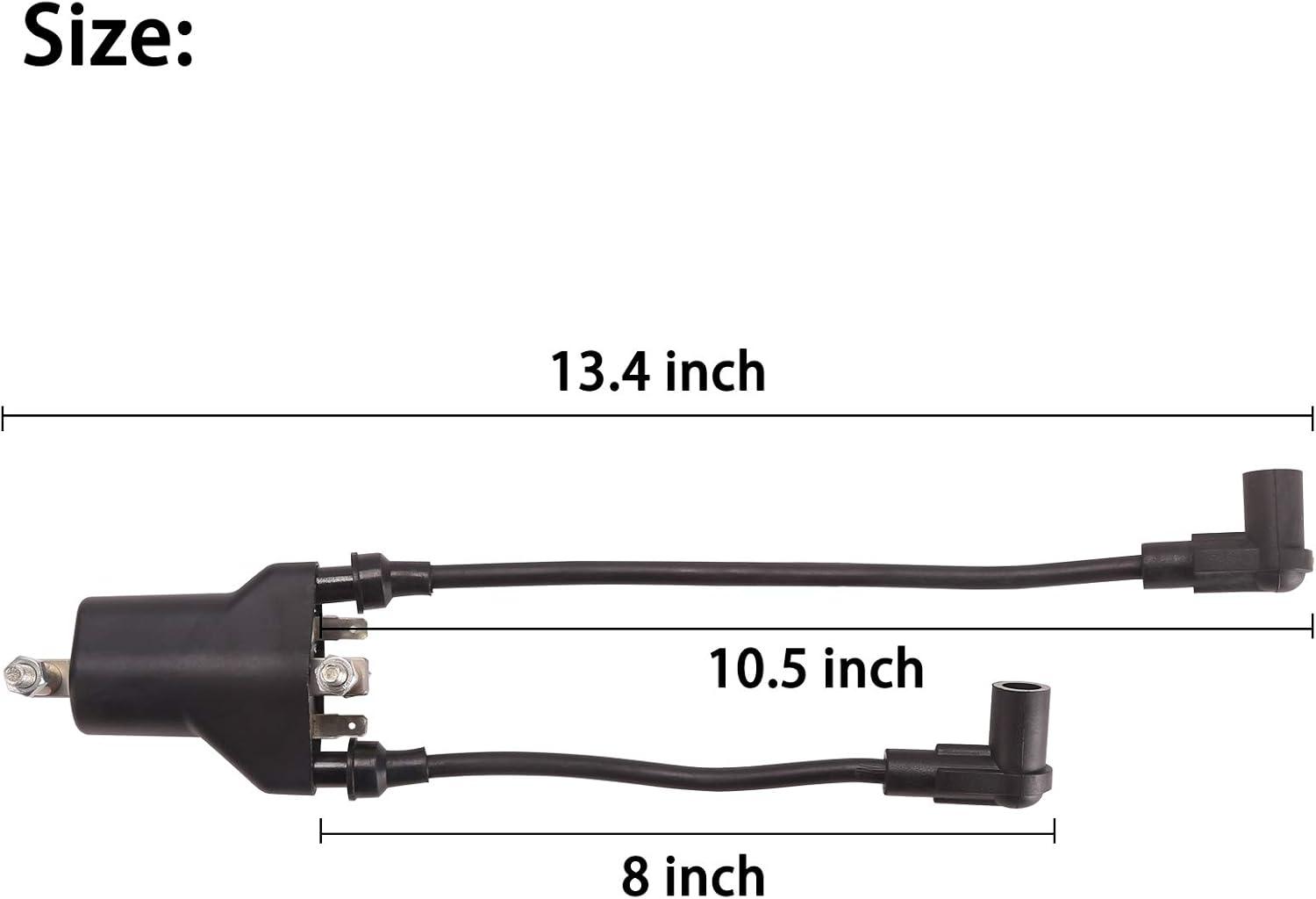 image10L0L Golf Cart EZGO Dual Ignition Coil with Spark Plugs for EZGO 4Cycle 19912002 PreMCI EngineRobin 295CC Robin 350CC Gas Models OEM 26652G01EPIGC103