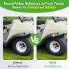 image10L0L 4PCS Golf Cart Fender Flares for Yamaha G29 EZGO TXTRXV Club Car DSPrecedent  Heavy Duty ABS Plastic Mud Guards with Reflectors ampamp Stainless Steel HardwareFor Club Car DS 1993  UP
