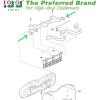 image10L0L Golf Cart Bag Rack Strap Buckle 2 PCS for Club Car 2004 ampamp up Precedent Golf Cart 102517001
