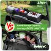 image10L0L Golf Cart Storage Basket  Heavy Duty Front Dash Organizer for EZGO TXTRXV ampamp Club Car DSPrecedent  Steel Metal Utility Tray with 4 Secure Compartments Drilling RequiredFor EZGO TXTRXV
