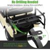 image10L0L No Drilling Golf Cart Bag Holder Universal Adjustable Rear Seat Bag Attachment for 22 Seater with 1 Square Metal Frame Not for Plastic Stainless Steel Bracket Fits YamahaEZGO Club Car
