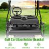 image10L0L No Drilling Golf Cart Bag Holder Universal Adjustable Rear Seat Bag Attachment for 22 Seater with 1 Square Metal Frame Not for Plastic Stainless Steel Bracket Fits YamahaEZGO Club Car
