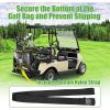 image10L0L No Drilling Golf Cart Bag Holder Universal Adjustable Rear Seat Bag Attachment for 22 Seater with 1 Square Metal Frame Not for Plastic Stainless Steel Bracket Fits YamahaEZGO Club Car