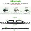 image10L0L No Drilling Golf Cart Bag Holder Universal Adjustable Rear Seat Bag Attachment for 22 Seater with 1 Square Metal Frame Not for Plastic Stainless Steel Bracket Fits YamahaEZGO Club Car