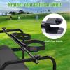 image10L0L No Drilling Golf Cart Bag Holder Universal Adjustable Rear Seat Bag Attachment for 22 Seater with 1 Square Metal Frame Not for Plastic Stainless Steel Bracket Fits YamahaEZGO Club Car