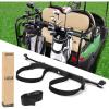 image10L0L No Drilling Golf Cart Bag Holder Universal Adjustable Rear Seat Bag Attachment for 22 Seater with 1 Square Metal Frame Not for Plastic Stainless Steel Bracket Fits YamahaEZGO Club Car