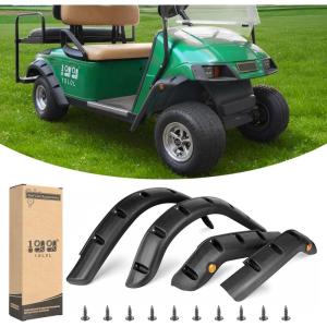 image10L0L 4PCS Golf Cart Fender Flares for Yamaha G29 EZGO TXTRXV Club Car DSPrecedent  Heavy Duty ABS Plastic Mud Guards with Reflectors ampamp Stainless Steel HardwareFor EZGO TXT 19962013