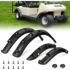 image10L0L 4PCS Golf Cart Fender Flares for Yamaha G29 EZGO TXTRXV Club Car DSPrecedent  Heavy Duty ABS Plastic Mud Guards with Reflectors ampamp Stainless Steel HardwareFor Club Car DS 1993  UP
