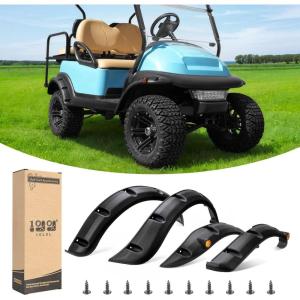 image10L0L 4PCS Golf Cart Fender Flares for Yamaha G29 EZGO TXTRXV Club Car DSPrecedent  Heavy Duty ABS Plastic Mud Guards with Reflectors ampamp Stainless Steel HardwareFor Club Car Precedent 2004  UP
