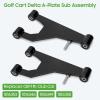 image10L0L Golf Cart Delta APlate Sub Assembly and Screws Nuts Fits Club Car DS Gas ampamp Electric Carts 1993Up Aarm Control Arm Front Suspension and Bushing Kit 1016353 1016387 0002402 0008754 Pack of 2