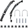 image10L0L Golf Cart Heavy Duty 4Leaf Rear Springs for Club Car DS 1982up Gas ampamp Electric  Club Car DS Rear Leaf Spring Kit with Bushings Sleeves U Bolt 1014675