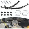 image10L0L Golf Cart Heavy Duty 4Leaf Rear Springs for Club Car DS 1982up Gas ampamp Electric  Club Car DS Rear Leaf Spring Kit with Bushings Sleeves U Bolt 1014675
