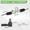 image10L0L Golf Cart Steering Gear Box Assembly Replaces Part OEM 601500 618329 for EZGO RXV 2008Up Gas and Electric Carts Whit 2 Pcs Tie Rod Ends Steering Rack Gear Box Assembly