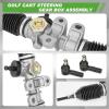 image10L0L Golf Cart Steering Gear Box Assembly Replaces Part OEM 601500 618329 for EZGO RXV 2008Up Gas and Electric Carts Whit 2 Pcs Tie Rod Ends Steering Rack Gear Box Assembly
