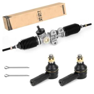 image10L0L Golf Cart Steering Gear Box Assembly Replaces Part OEM 601500 618329 for EZGO RXV 2008Up Gas and Electric Carts Whit 2 Pcs Tie Rod Ends Steering Rack Gear Box Assembly