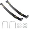 image10L0L Heavy Duty Golf Cart Rear 2Leaf Tapped Leaf Springs Set with Bushing Kit U Bolts Nuts Fits EZGO RXV Golf Cart 20082013 OEM 603498 604494 2Pack