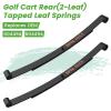 image10L0L Heavy Duty Golf Cart Rear 2Leaf Tapped Leaf Springs Set with Bushing Kit U Bolts Nuts Fits EZGO RXV Golf Cart 20082013 OEM 603498 604494 2Pack